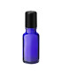 Glasflasche 20 ml blau Roll-On mit schwarzem Schraubverschluss [2]
