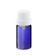 Glasflasche 10 ml blau mit weißem Tropfer [2]