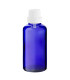 Glasflasche 50 ml blau mit weißem Tropfer [2]