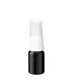 Glasflasche 5 ml schwarz mit weißem Zerstäuber