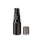Glasflasche 10 ml schwarz mit schwarzer Pumpe [1]