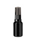 Glasflasche 15 ml schwarz mit schwarzer Pumpe [1]