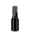 Glasflasche 15 ml schwarz mit schwarzer Pumpe [1]