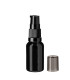 Glasflasche 15 ml schwarz mit schwarzer Pumpe [1]