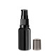Glasflasche 20 ml schwarz mit schwarzer Pumpe [1]