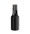 Glasflasche 30 ml schwarz mit schwarzer Pumpe [1]