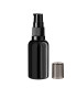 Glasflasche 30 ml schwarz mit schwarzer Pumpe [1]