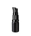 Glasflasche 5 ml schwarz mit schwarzer Pumpe [2]