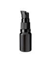 Glasflasche 10 ml schwarz mit schwarzer Pumpe [2]
