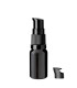 Glasflasche 10 ml schwarz mit schwarzer Pumpe [2]