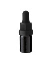 Glasflasche 5 ml schwarz mit schwarzer Pipette