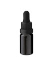 Glasflasche 10 ml schwarz mit schwarzer Pipette