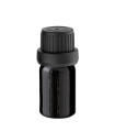 Glasflasche 5 ml schwarz mit schwarzem Tropfer [2]
