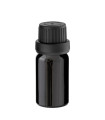 Glasflasche 10 ml schwarz mit schwarzem Tropfer [2]