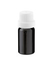 Glasflasche 10 ml schwarz mit weißem Tropfer [2]