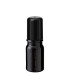 Glasflasche 5 ml schwarz Roll-On mit schwarzem Schraubverschluss