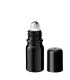 Glasflasche 5 ml schwarz Roll-On mit schwarzem Schraubverschluss [2]