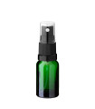 Glasflasche 10 ml grün mit schwarzem Zerstäuber