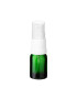 Glasflasche 5 ml grün mit weißem Zerstäuber