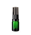 Glasflasche 5 ml grün mit schwarzer Pumpe [1]