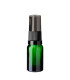Glasflasche 10 ml grün mit schwarzer Pumpe [1]
