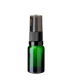 Glasflasche 10 ml grün mit schwarzer Pumpe [1]