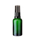 Glasflasche 30 ml grün mit schwarzer Pumpe [1]
