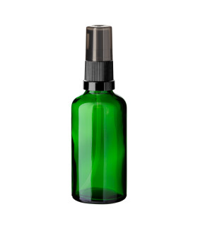 Grüne Glasflasche 50 ml mit Pumpe [1]