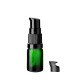 Glasflasche 5 ml grün mit schwarzer Pumpe [2]