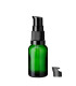Glasflasche 15 ml grün mit schwarzer Pumpe [2]