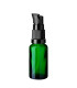 Glasflasche 20 ml grün mit schwarzer Pumpe [2]