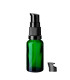 Glasflasche 20 ml grün mit schwarzer Pumpe [2]