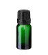 Glasflasche 10 ml grün mit schwarzem Tropfer