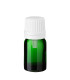 Glasflasche 5 ml grün mit weißem Tropfer