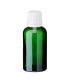 Glasflasche 30 ml grün mit weißem Tropfer