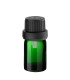 Glasflasche 5 ml grün mit schwarzem Tropfer [2]