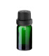 Glasflasche 10 ml grün mit schwarzem Tropfer [2]