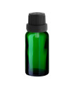 Glasflasche 20 ml grün mit schwarzem Tropfer [2]