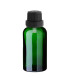 Glasflasche 30 ml grün mit schwarzem Tropfer [2]