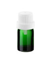 Glasflasche 5 ml grün mit weißem Tropfer [2]