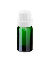 Glasflasche 10 ml grün mit weißem Tropfer [2]