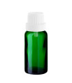 Glasflasche 20 ml grün mit weißem Tropfer [2]