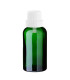 Glasflasche 30 ml grün mit weißem Tropfer [2]