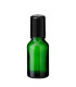 Glasflasche 15 ml grün Roll-on mit schwarzem Schraubverschluss