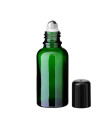Glasflasche 30 ml grün Roll-on mit schwarzem Schraubverschluss [2]