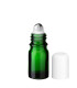 Glasflasche 5 ml grün Roll-on mit weißem Schraubverschluss [2]