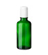 Glasflasche 50 ml grün Roll-on mit weißem Schraubverschluss [2]