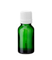 Glasflasche 15 ml grün mit weißem Pinsel