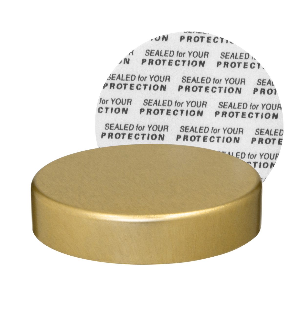Weithalsglas braun 200 ml mit goldenem Unishell-Deckel