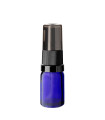 Glasflasche 5 ml blau mit schwarzer Pumpe [1]